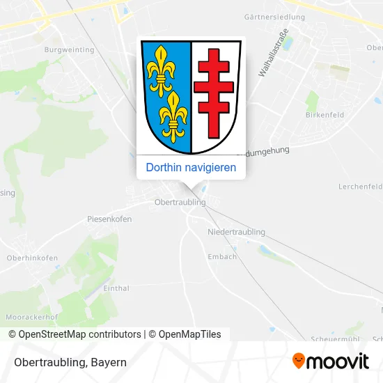 Obertraubling Karte