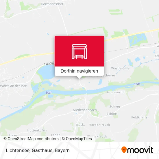 Lichtensee, Gasthaus Karte