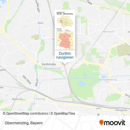Obermenzing Karte