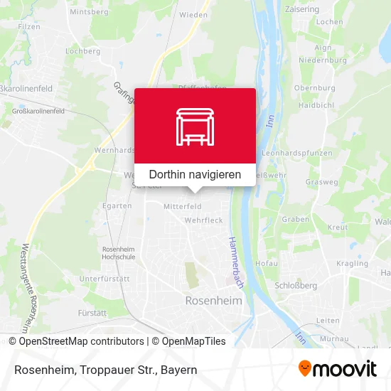 Rosenheim, Troppauer Str. Karte