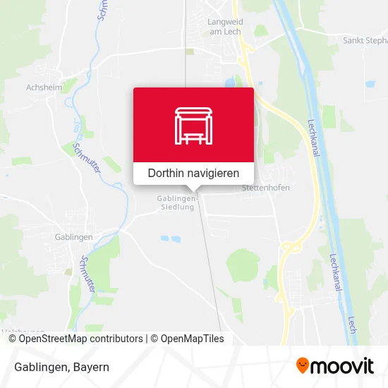 Gablingen Karte