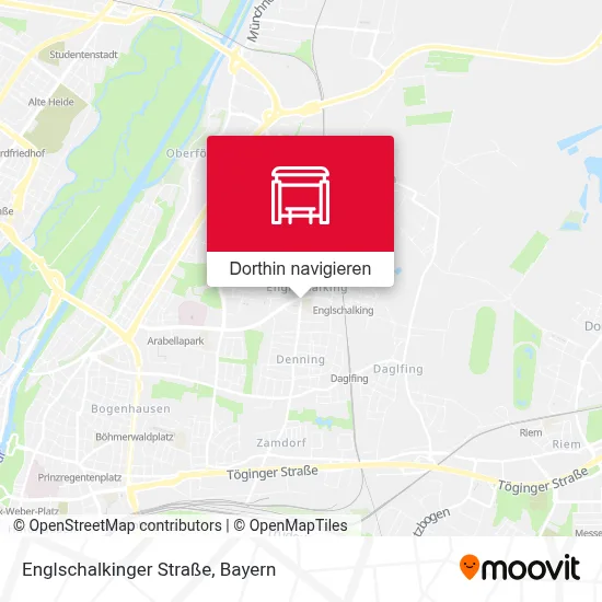 Englschalkinger Straße Karte