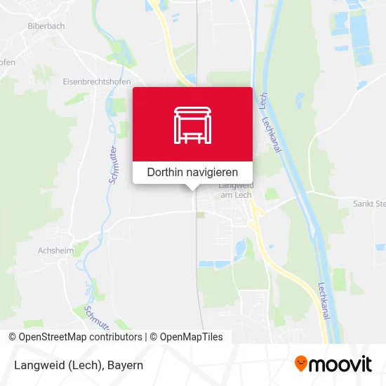 Langweid (Lech) Karte