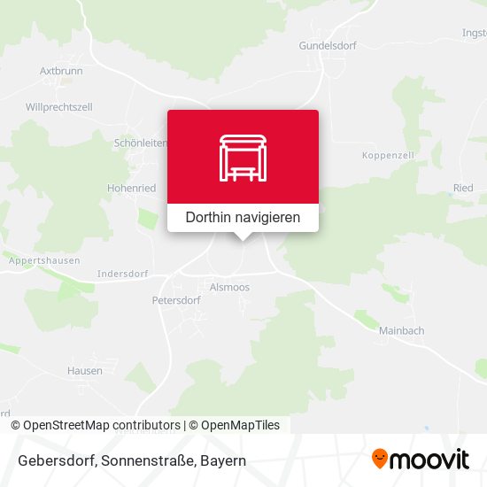 Gebersdorf, Sonnenstraße Karte