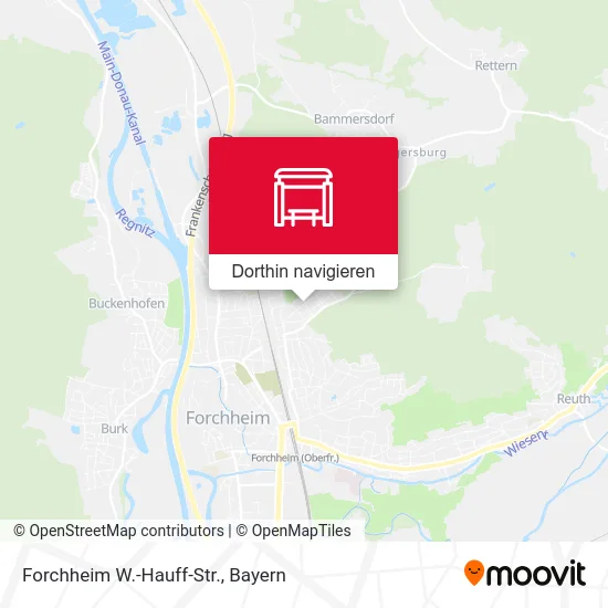 Forchheim W.-Hauff-Str. Karte