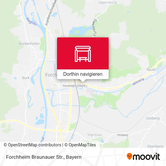Forchheim Braunauer Str. Karte