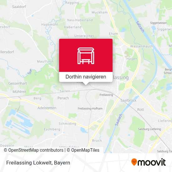 Freilassing Lokwelt Karte