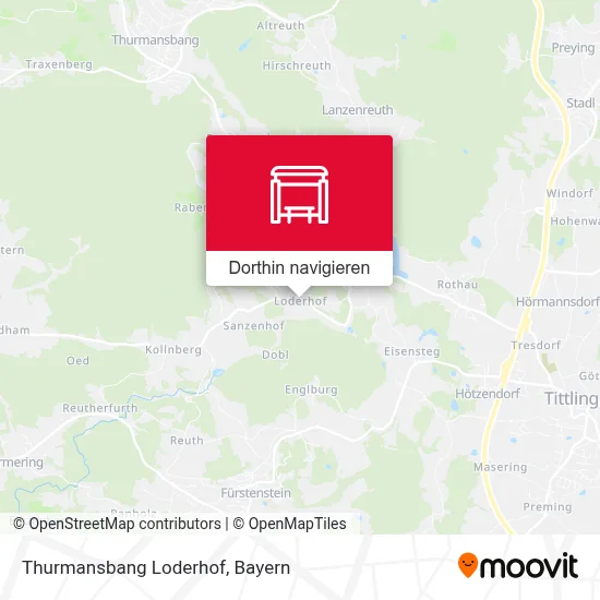 Thurmansbang Loderhof Karte
