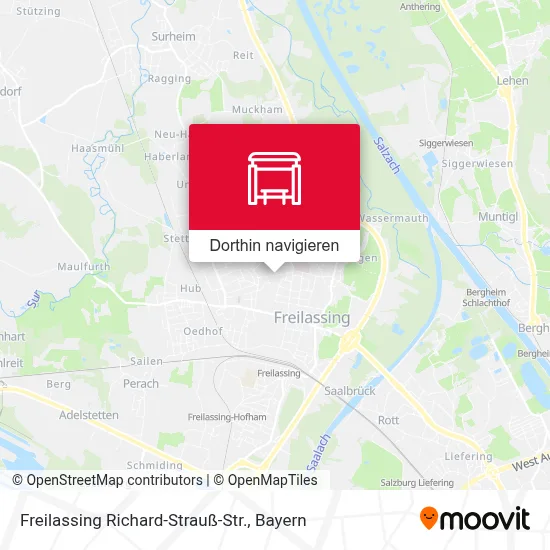 Freilassing Richard-Strauß-Str. Karte