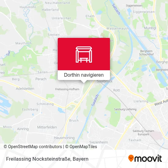 Freilassing Nocksteinstraße Karte