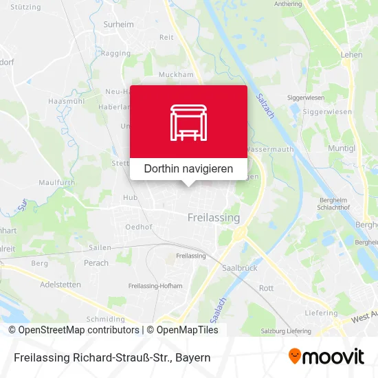 Freilassing Richard-Strauß-Str. Karte