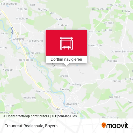 Traunreut Realschule Karte