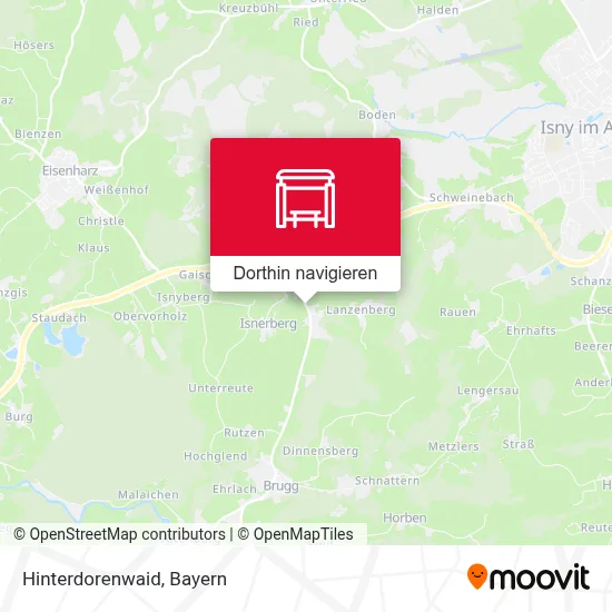 Hinterdorenwaid Karte