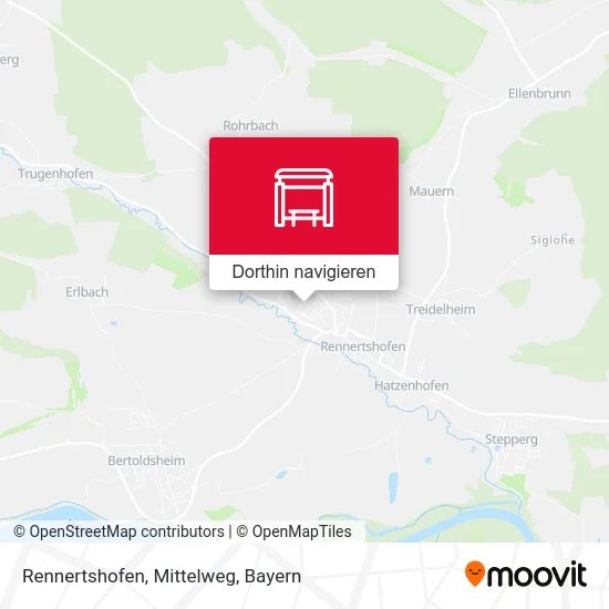 Rennertshofen, Mittelweg Karte