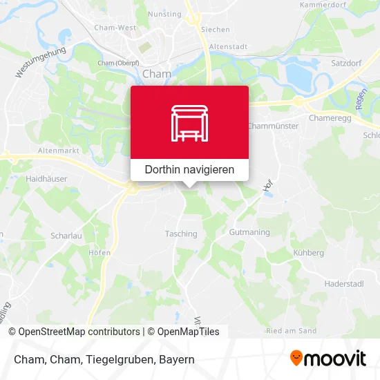 Cham, Cham, Tiegelgruben Karte