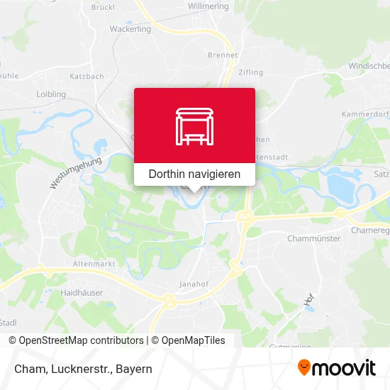 Cham, Lucknerstr. Karte