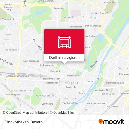 Pinakotheken Karte