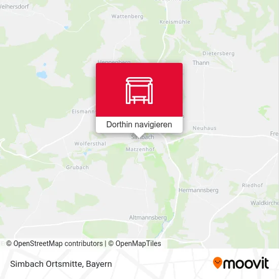 Simbach Ortsmitte Karte