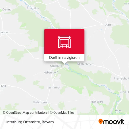 Unterbürg Ortsmitte Karte