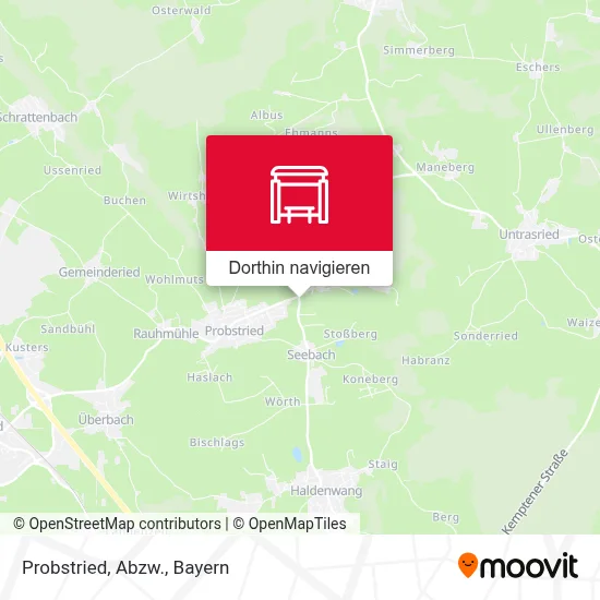 Probstried, Abzw. Karte