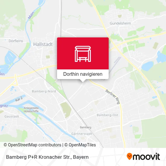 Bamberg P+R Kronacher Str. Karte