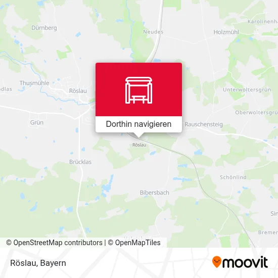Röslau Karte