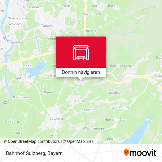 Bahnhof Sulzberg Karte