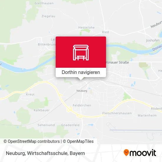 Neuburg, Wirtschaftsschule Karte