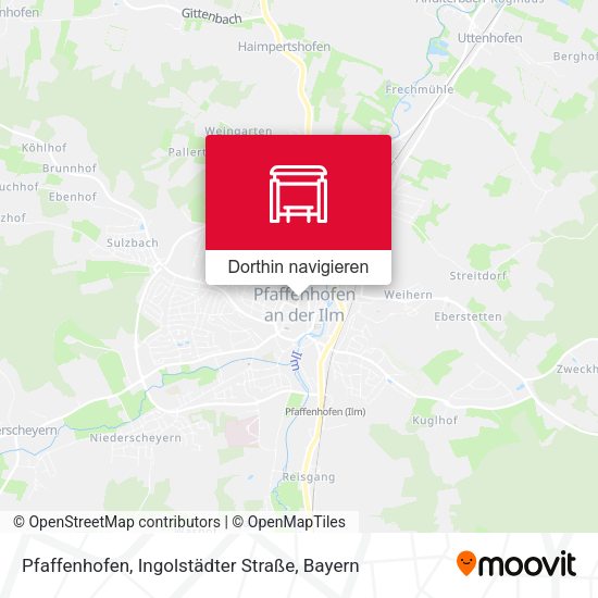 Pfaffenhofen, Ingolstädter Straße Karte