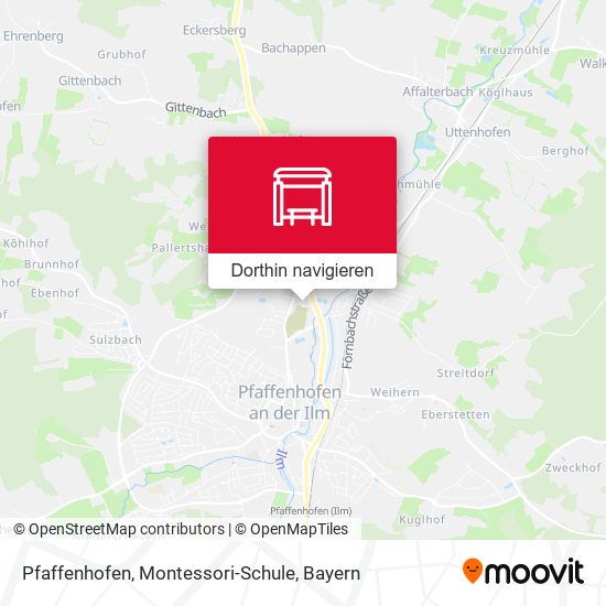 Pfaffenhofen, Montessori-Schule Karte