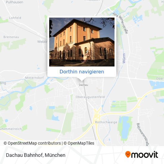 Dachau Bahnhof Karte