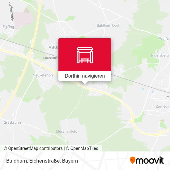 Baldham, Eichenstraße Karte