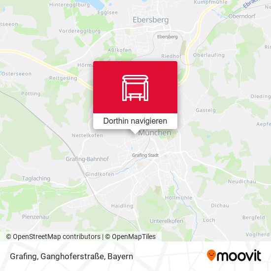 Grafing, Ganghoferstraße Karte