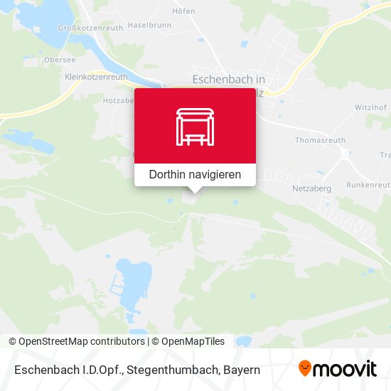 Eschenbach I.D.Opf., Stegenthumbach Karte