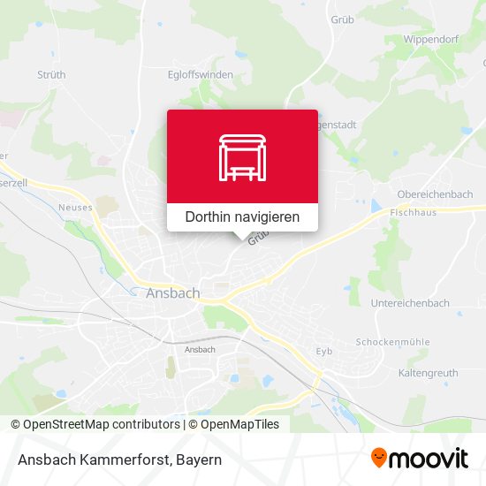 Ansbach Kammerforst Karte