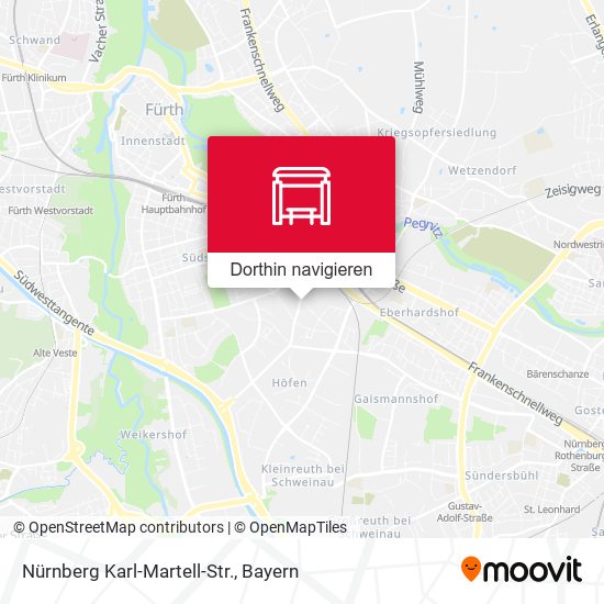 Nürnberg Karl-Martell-Str. Karte
