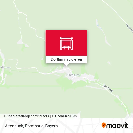 Altenbuch, Forsthaus Karte