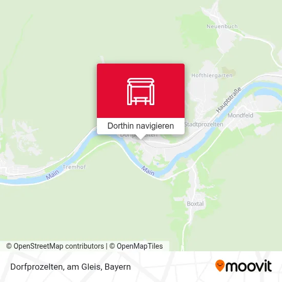 Dorfprozelten, am Gleis Karte