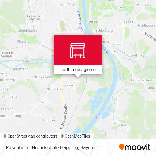 Rosenheim, Grundschule Happing Karte