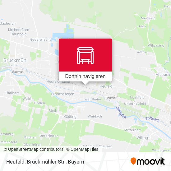 Heufeld, Bruckmühler Str. Karte