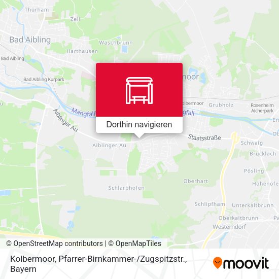 Kolbermoor, Pfarrer-Birnkammer- / Zugspitzstr. Karte