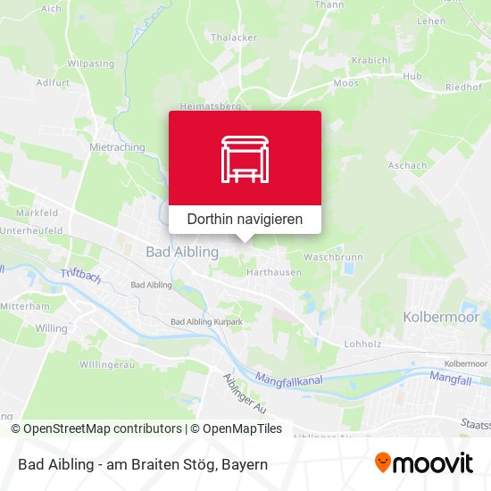 Bad Aibling - am Braiten Stög Karte