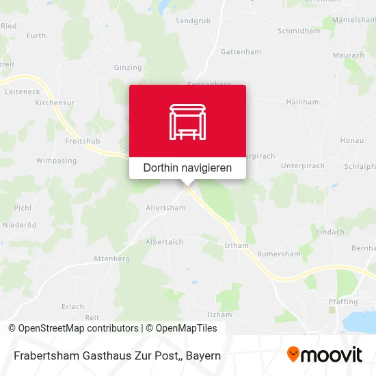 Frabertsham Gasthaus Zur Post, Karte