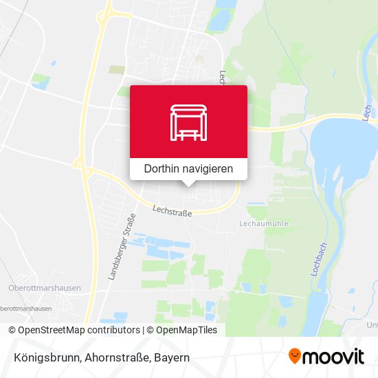 Königsbrunn, Ahornstraße Karte