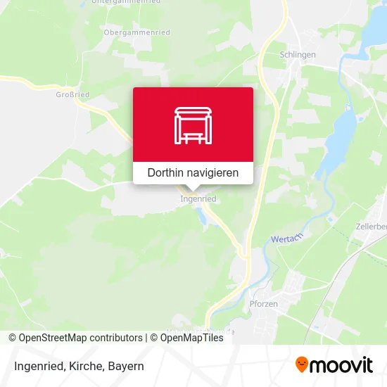 Ingenried, Kirche Karte