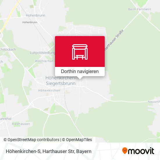Höhenkirchen-S, Harthauser Str Karte