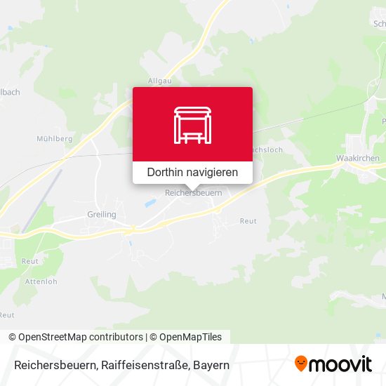 Reichersbeuern, Raiffeisenstraße Karte