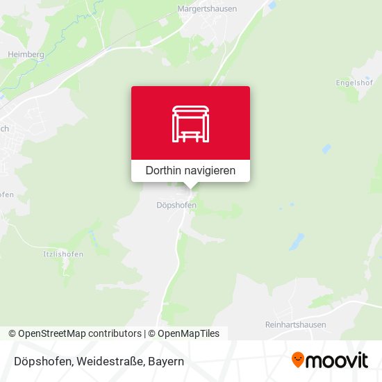 Döpshofen, Weidestraße Karte