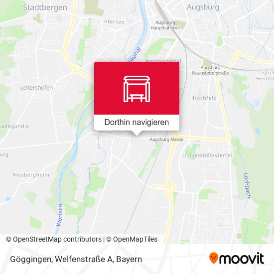 Göggingen, Welfenstraße A Karte