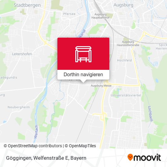 Göggingen, Welfenstraße E Karte